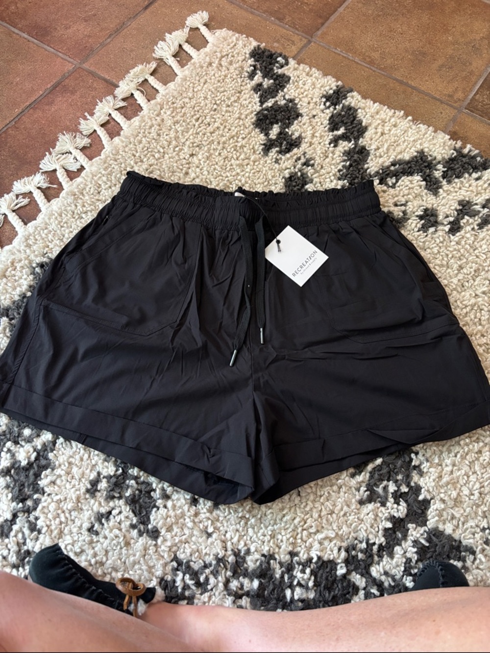 Thread and supply recreation Black Lightweight Women's Shorts